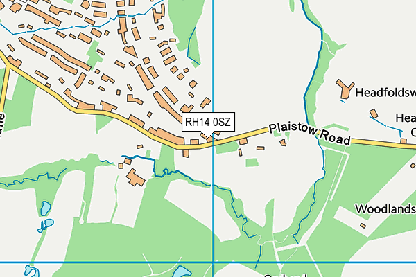 RH14 0SZ map - OS VectorMap District (Ordnance Survey) RH14 0SZ map - OS VectorMap District (Ordnance Survey)