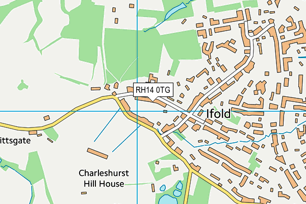 RH14 0TG map - OS VectorMap District (Ordnance Survey) RH14 0TG map - OS VectorMap District (Ordnance Survey)