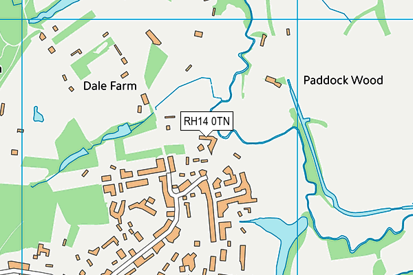 RH14 0TN map - OS VectorMap District (Ordnance Survey) RH14 0TN map - OS VectorMap District (Ordnance Survey)