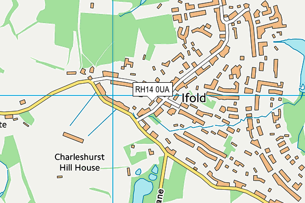 RH14 0UA map - OS VectorMap District (Ordnance Survey) RH14 0UA map - OS VectorMap District (Ordnance Survey)