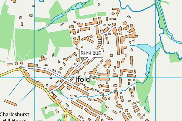 RH14 0UE map - OS VectorMap District (Ordnance Survey) RH14 0UE map - OS VectorMap District (Ordnance Survey)
