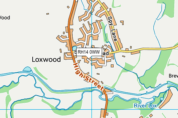 RH14 0WW map - OS VectorMap District (Ordnance Survey) RH14 0WW map - OS VectorMap District (Ordnance Survey)