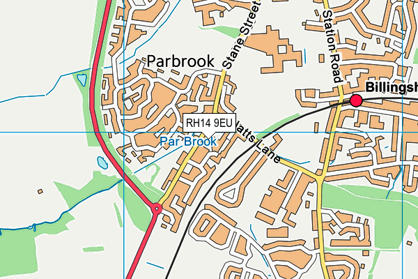 RH14 9EU map - OS VectorMap District (Ordnance Survey) RH14 9EU map - OS VectorMap District (Ordnance Survey)