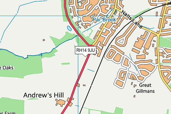 RH14 9JU map - OS VectorMap District (Ordnance Survey) RH14 9JU map - OS VectorMap District (Ordnance Survey)