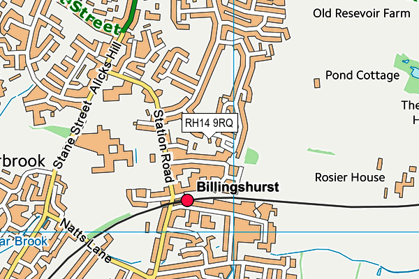 RH14 9RQ map - OS VectorMap District (Ordnance Survey) RH14 9RQ map - OS VectorMap District (Ordnance Survey)
