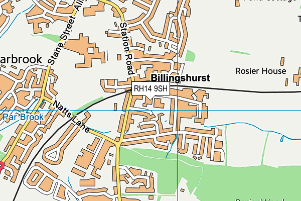 RH14 9SH map - OS VectorMap District (Ordnance Survey) RH14 9SH map - OS VectorMap District (Ordnance Survey)