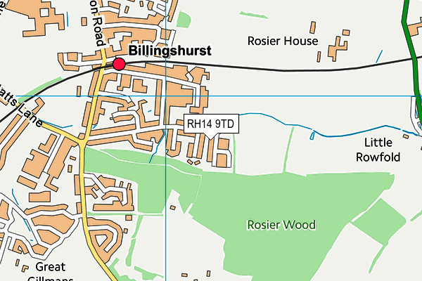 RH14 9TD map - OS VectorMap District (Ordnance Survey) RH14 9TD map - OS VectorMap District (Ordnance Survey)
