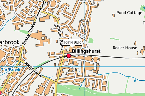 RH14 9UR map - OS VectorMap District (Ordnance Survey) RH14 9UR map - OS VectorMap District (Ordnance Survey)