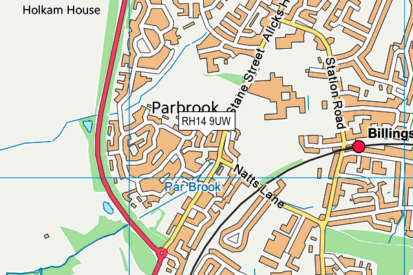 RH14 9UW map - OS VectorMap District (Ordnance Survey) RH14 9UW map - OS VectorMap District (Ordnance Survey)