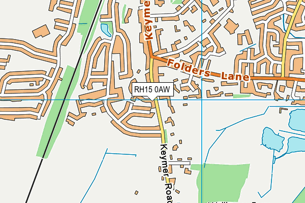 RH15 0AW map - OS VectorMap District (Ordnance Survey) RH15 0AW map - OS VectorMap District (Ordnance Survey)