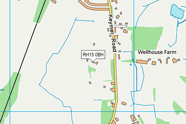 RH15 0BH map - OS VectorMap District (Ordnance Survey) RH15 0BH map - OS VectorMap District (Ordnance Survey)