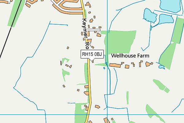 RH15 0BJ map - OS VectorMap District (Ordnance Survey) RH15 0BJ map - OS VectorMap District (Ordnance Survey)