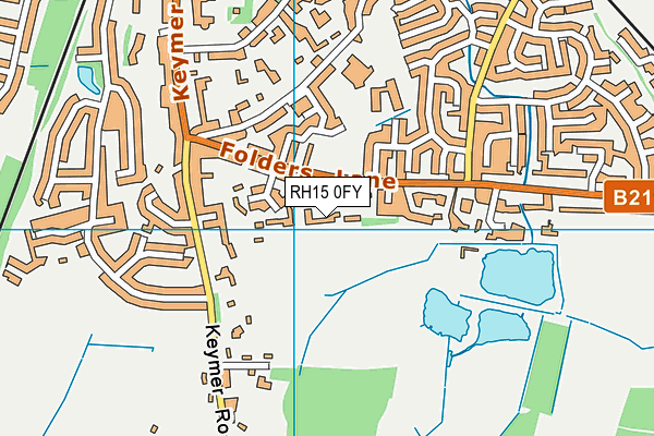 RH15 0FY map - OS VectorMap District (Ordnance Survey) RH15 0FY map - OS VectorMap District (Ordnance Survey)