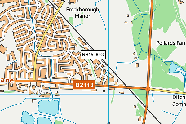 RH15 0GG map - OS VectorMap District (Ordnance Survey) RH15 0GG map - OS VectorMap District (Ordnance Survey)