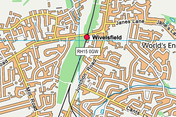 RH15 0GW map - OS VectorMap District (Ordnance Survey) RH15 0GW map - OS VectorMap District (Ordnance Survey)