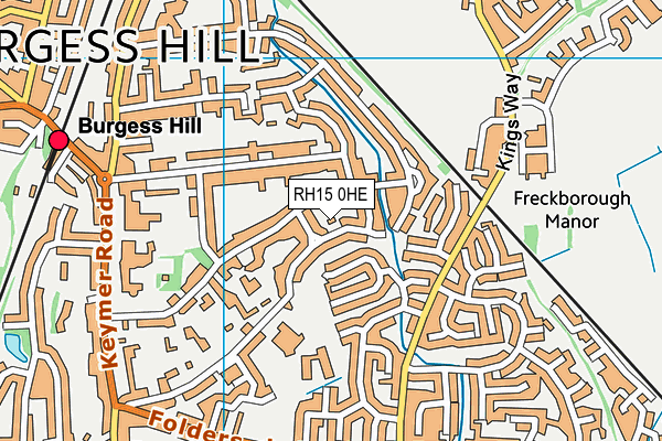 RH15 0HE map - OS VectorMap District (Ordnance Survey) RH15 0HE map - OS VectorMap District (Ordnance Survey)