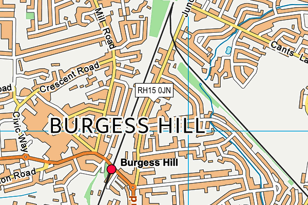 RH15 0JN map - OS VectorMap District (Ordnance Survey) RH15 0JN map - OS VectorMap District (Ordnance Survey)