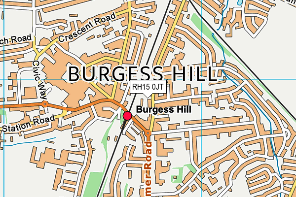 RH15 0JT map - OS VectorMap District (Ordnance Survey)