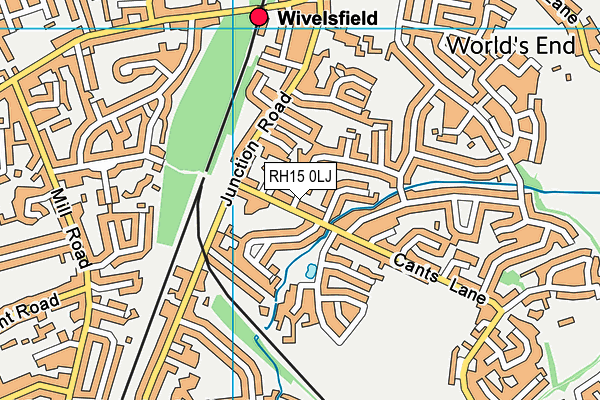 RH15 0LJ map - OS VectorMap District (Ordnance Survey) RH15 0LJ map - OS VectorMap District (Ordnance Survey)