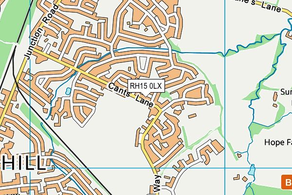 RH15 0LX map - OS VectorMap District (Ordnance Survey) RH15 0LX map - OS VectorMap District (Ordnance Survey)