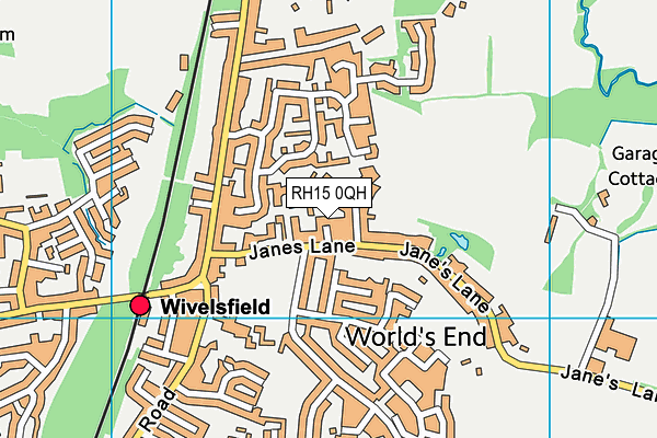 RH15 0QH map - OS VectorMap District (Ordnance Survey) RH15 0QH map - OS VectorMap District (Ordnance Survey)