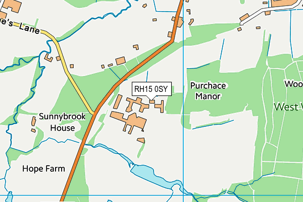 RH15 0SY map - OS VectorMap District (Ordnance Survey) RH15 0SY map - OS VectorMap District (Ordnance Survey)