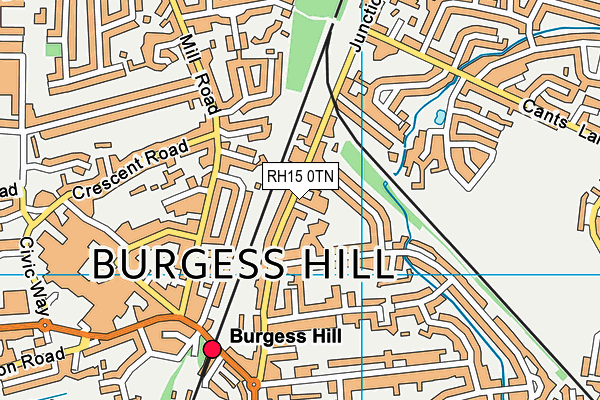 RH15 0TN map - OS VectorMap District (Ordnance Survey) RH15 0TN map - OS VectorMap District (Ordnance Survey)