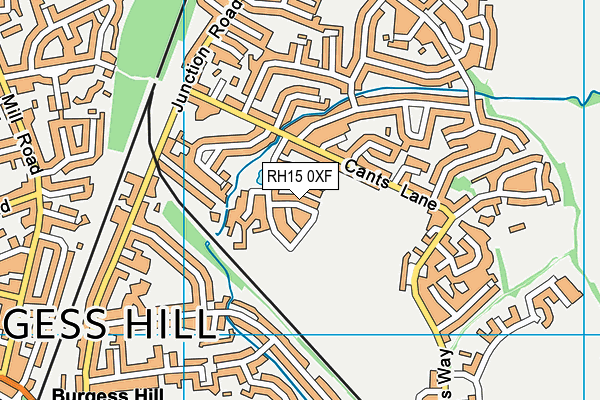 RH15 0XF map - OS VectorMap District (Ordnance Survey) RH15 0XF map - OS VectorMap District (Ordnance Survey)