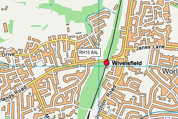 RH15 8AL map - OS VectorMap District (Ordnance Survey) RH15 8AL map - OS VectorMap District (Ordnance Survey)