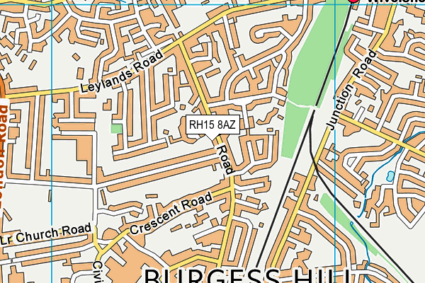 RH15 8AZ map - OS VectorMap District (Ordnance Survey) RH15 8AZ map - OS VectorMap District (Ordnance Survey)