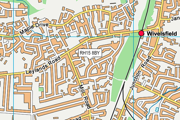 RH15 8BY map - OS VectorMap District (Ordnance Survey) RH15 8BY map - OS VectorMap District (Ordnance Survey)