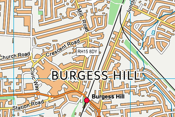 RH15 8DY map - OS VectorMap District (Ordnance Survey) RH15 8DY map - OS VectorMap District (Ordnance Survey)