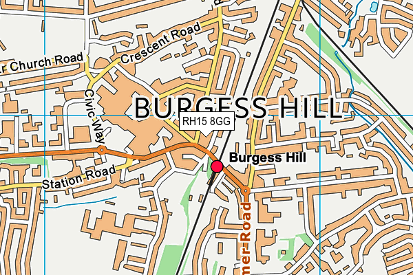 RH15 8GG map - OS VectorMap District (Ordnance Survey) RH15 8GG map - OS VectorMap District (Ordnance Survey)