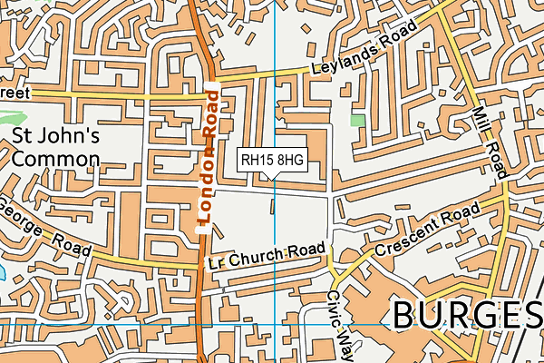 RH15 8HG map - OS VectorMap District (Ordnance Survey) RH15 8HG map - OS VectorMap District (Ordnance Survey)