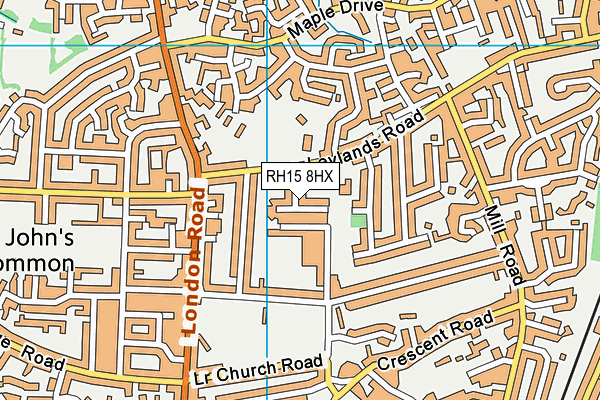 RH15 8HX map - OS VectorMap District (Ordnance Survey) RH15 8HX map - OS VectorMap District (Ordnance Survey)