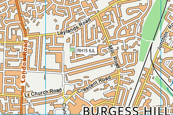 RH15 8JL map - OS VectorMap District (Ordnance Survey) RH15 8JL map - OS VectorMap District (Ordnance Survey)