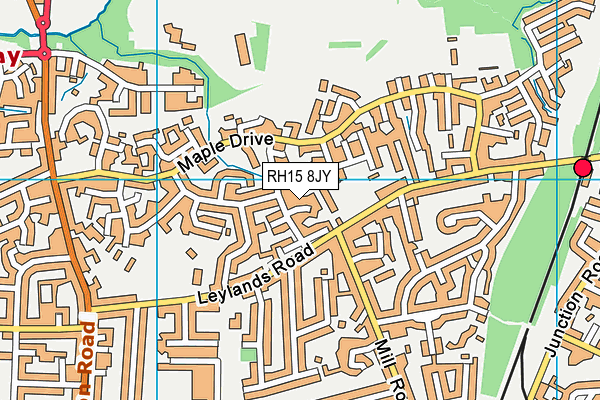 RH15 8JY map - OS VectorMap District (Ordnance Survey) RH15 8JY map - OS VectorMap District (Ordnance Survey)