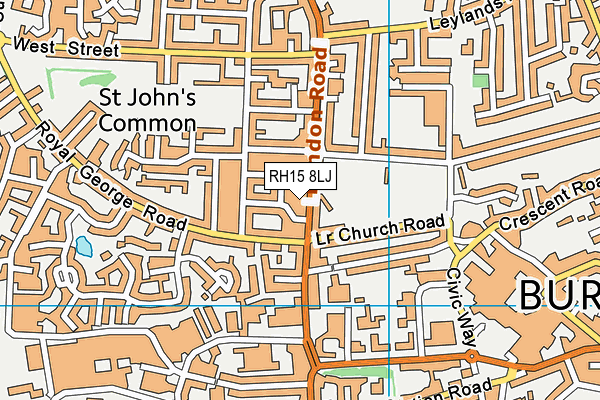 RH15 8LJ map - OS VectorMap District (Ordnance Survey) RH15 8LJ map - OS VectorMap District (Ordnance Survey)