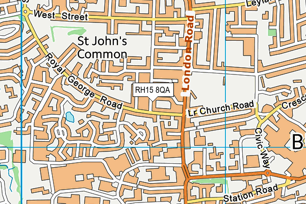 RH15 8QA map - OS VectorMap District (Ordnance Survey) RH15 8QA map - OS VectorMap District (Ordnance Survey)
