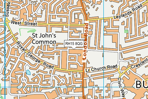 RH15 8QG map - OS VectorMap District (Ordnance Survey) RH15 8QG map - OS VectorMap District (Ordnance Survey)