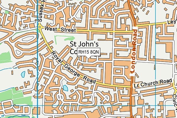 RH15 8QN map - OS VectorMap District (Ordnance Survey) RH15 8QN map - OS VectorMap District (Ordnance Survey)