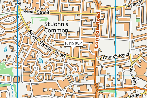 RH15 8QP map - OS VectorMap District (Ordnance Survey) RH15 8QP map - OS VectorMap District (Ordnance Survey)