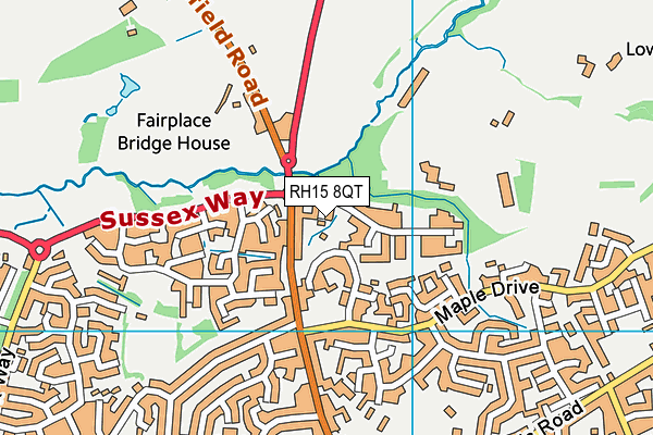 RH15 8QT map - OS VectorMap District (Ordnance Survey) RH15 8QT map - OS VectorMap District (Ordnance Survey)