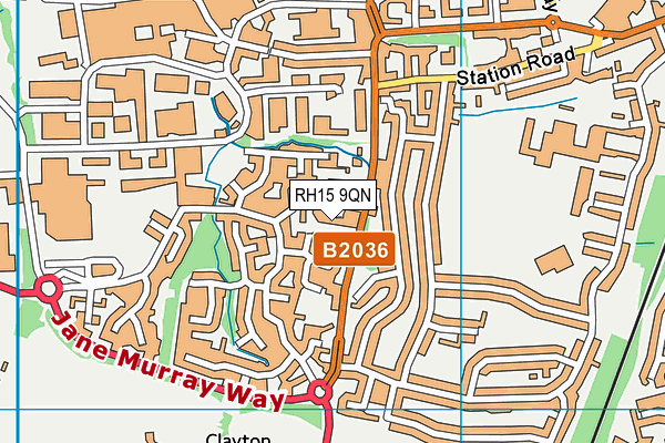 RH15 9QN map - OS VectorMap District (Ordnance Survey) RH15 9QN map - OS VectorMap District (Ordnance Survey)