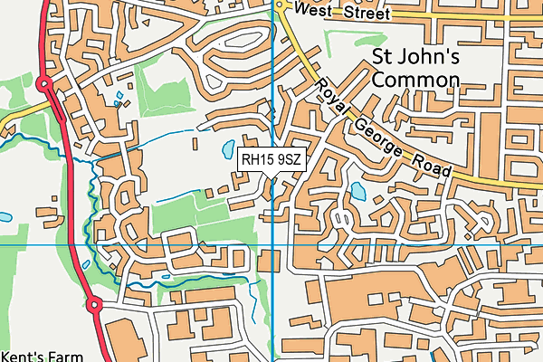 RH15 9SZ map - OS VectorMap District (Ordnance Survey) RH15 9SZ map - OS VectorMap District (Ordnance Survey)