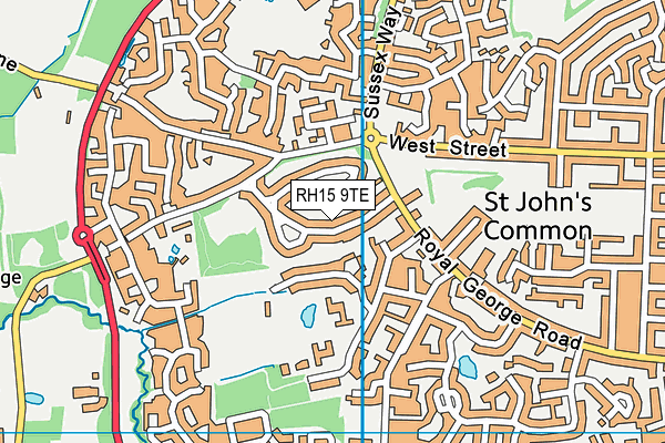 RH15 9TE map - OS VectorMap District (Ordnance Survey) RH15 9TE map - OS VectorMap District (Ordnance Survey)