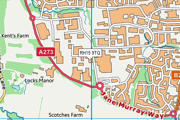 RH15 9TQ map - OS VectorMap District (Ordnance Survey) RH15 9TQ map - OS VectorMap District (Ordnance Survey)