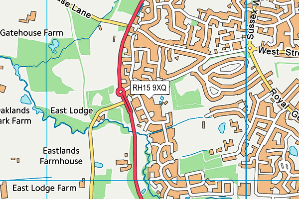 RH15 9XQ map - OS VectorMap District (Ordnance Survey) RH15 9XQ map - OS VectorMap District (Ordnance Survey)
