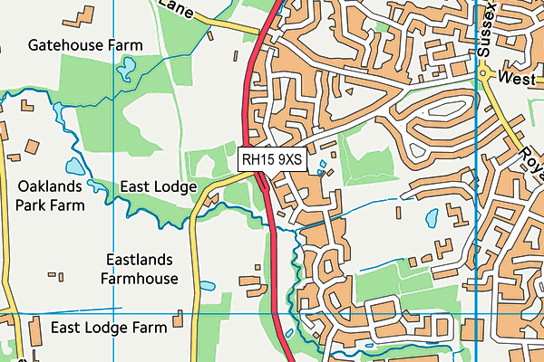 RH15 9XS map - OS VectorMap District (Ordnance Survey) RH15 9XS map - OS VectorMap District (Ordnance Survey)