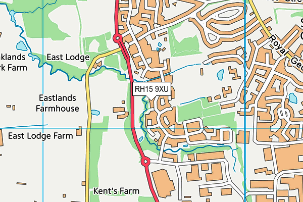 RH15 9XU map - OS VectorMap District (Ordnance Survey) RH15 9XU map - OS VectorMap District (Ordnance Survey)